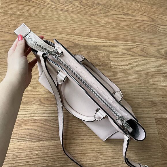 Michael Kors Selma Medium Satchel Crossbody Dark Dune Saffiano Leather - Picture 5 of 13